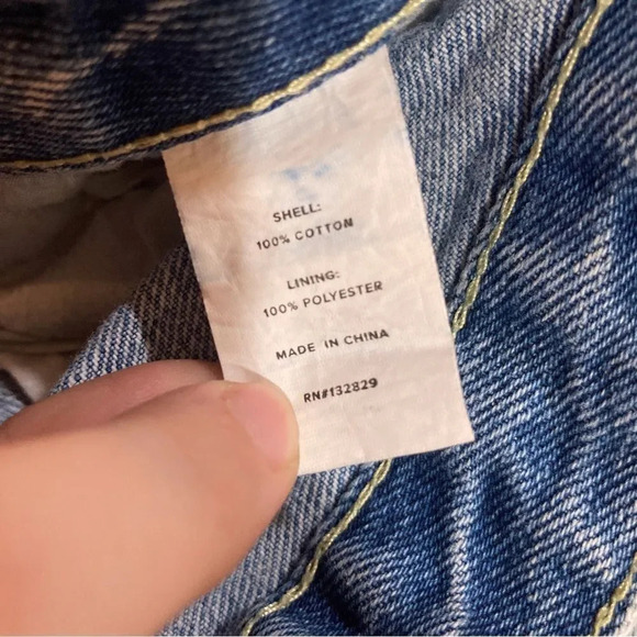 SUPERDOWN High Rise Distressed Straight Jeans Size 28 Light Wash Revolve - Picture 7 of 7